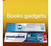 24 pezzi Mentadent Dentifricio Microgranuli con Antibatterico 125ml