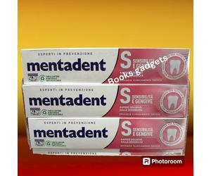 24 pezzi Mentadent Dentifricio Sensibilità e Gengive Antibatterico 75ml