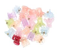 24 Pezzi Mini Molletta per Chioma a Pinza, Plastica, Colorata | Design Carino e Sicuro, Presa Antiscivolo, Formato Piccolo, Accessorio Decorativo per Acconciature Quotidiane