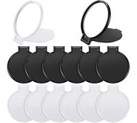 24 Pezzi Mini Specchio Compatto Pieghevole Specchio Tasca Rotondo Portatile Specchio Trucco Bulk per Donne Ragazze Viaggio Uso Quotidiano, 2 Colori (Nero, Bianco)