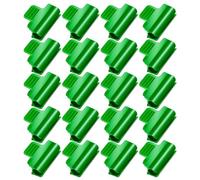 24 Pezzi Morsetti per Serra in Plastica Verde 5/8 Pollice | Fissaggio per Film Plastico e Tunnel, Forte Presa, Installazione Semplice, Riduce Strappi da Sfregamento