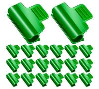24 Pezzi Morsetti per Tende da Giardino 5/8 Pollici in Plastica | Tunnel di Coltivazione e Coperture, Adattamento Saldo, Effetto Antivento, Temperatura e Umidità