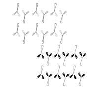 24 Pezzi Musulmana Spilla Clip per Hijab Spilla Sciarpa Hijab Musulmano Clip Perla Spille da Balia per Sciarpa per Sciarpe da Donna Nero Bianc