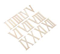 24 Pezzi Numeri Romani in Legno 7cm, Ornamenti Creativi per DIY