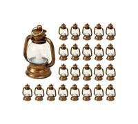 24 Pezzi Oro Candela Elettronica Luce Lanterna Senza Fiamma LED Lampada A Olio Candela Lanterna Appesa Natale Home Deco