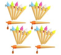 24 Pezzi Penna Gel a Forma di Gelato, Creativa, per Scuola e Ragazzi | Plastica Leggera, Scrittura Fluida, Stile Adorabile e Chic, per Carta, Aula, Feste e Astuccio Colore Casuale