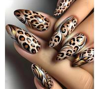 24 pezzi pressa sulle unghie, mandorle, unghie finte acriliche, accessori per manicure, per feste di nozze, appuntamenti alla moda