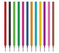 24 Pezzi Ricambio Cancellabili Compatibili con Legami Ricariche Penne Cancellabili (12 colori * 2) Punta Della Penna 0,7 mm per Scuola e Vita di Tutti i Giorni