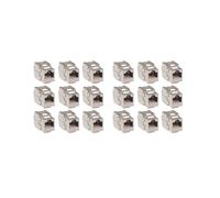 24 Pezzi RJ45 Cat7 Cat6A Schermato FTP in Lega di Zinco Modulo Adattatore Connettore Jack di Rete 10 GB