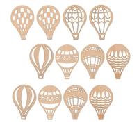 24 Pezzi Sagome in Legno a Forma di Palloncino Aerostatico