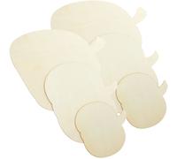 24 pezzi sagome legno zucca autunnale con targhette decorative