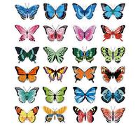 24 pezzi Segnalibri Magnetici a Forma di Farfalla, 6,8x4,7 cm Segnalibri Farfalla Segnalibri Carini Segnapagina Magnetici Segnapagina Magnetici Animali