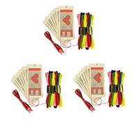 24 Pezzi Segnalibri Nel Legno Spazi Vuoti Kit Punto Croce DIY Ornamenti Seg5699
