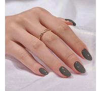 24 pezzi Set di adesivi per unghie ovali in acrilico, include 1 pezzo di gel trasparente e 1 lima per unghie, vestibilità perfetta, migliora il senso della moda, adatto per donne e ragazze per uso quo