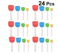 24 Pezzi Set Spugne Rotonde Assortite Per Pittura E