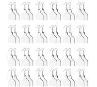 24 Pezzi Sublimazione Orecchini Tag Forma di Mucca Stampa Sublimazione Orecchino Pendente con Gancio Orecchino per Fare Orecchini