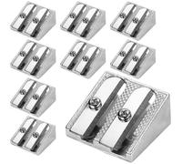 24 Pezzi Temperamatite Maneggevole In Metallo Con 2 Fori Per Scuole