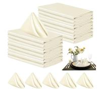 24 Pezzi Tovaglioli Stoffa, Tovaglioli di Stoffa, Tovaglioli in Tessuto, Tovaglioli Laurea, Tovaglioli da Tavola, Lavabili Riutilizzabili, per Matrimoni, Cene,Compleanno e Domestico, 43 x 43 cm