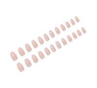 24 Pezzi Unghie Finte Francesi Con Polvere Glitter Copertura Completa Lucida Da Applicare Su Unghie Manicure Unghie Artificiali Arte Per Le Donne