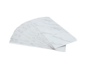 24 piastrelle autoadesive, effetto pietra bianca, in PVC, 60 x 30 cm, impermeabili, per cucina, bagno e soggiorno, per ristrutturazione fai da te senza colla, set da 4,32 m²
