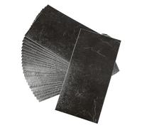 24 piastrelle autoadesive, effetto pietra nera, in PVC, 60 x 30 cm, impermeabili, per cucina, bagno e soggiorno, per ristrutturazione fai da te senza colla, set da 4,32 m²