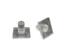 24 piedini in gomma morbida trasparente for sedie e tavoli, con inserti in gomma antiscivolo, protezione for pavimento antirumore(C 12x15mm)