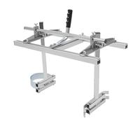 24 Pollice Segheria Mobile In Alluminio E Ferro Galvanizzato 1/2-13 Pollice Spessore Regolabile Per Motoseghe Da 14-24 Pollice Con Scala E Maniglia Montaggio A Parete Inclusi Guanti Per Cascate Di