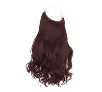 24 Pollici Filo Invisibile Nessuna Clip In Extension Per Capelli Linea Di Pesce Segreta Pezzo Di Capelli Extension Per Capelli Lisci E Ricci Per Donne