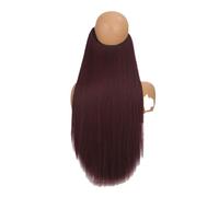 24 Pollici Filo Invisibile Nessuna Clip In Extension Per Capelli Linea Di Pesce Segreta Pezzo Di Capelli Extension Per Capelli Lisci E Ricci Per Donne