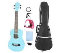 24 Pollici Kit Starter Ukulele con Tono del Sintonizzatore Digitale Modifica della Stringa di Nylon String String a 4 Corde Ukulele per Principianti