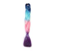 24 pollici sintetico intrecciare i capelli mix tinsel bling bling rosso colore di Natale estensioni dei capelli sintetici trecce jumbo(MT4 19)