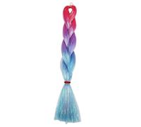 24 pollici sintetico intrecciare i capelli mix tinsel bling bling rosso colore di Natale estensioni dei capelli sintetici trecce jumbo(MT4 8)