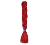 24 pollici sintetico intrecciare i capelli mix tinsel bling bling rosso colore sintetico estensioni dei capelli jumbo trecce(MT 1)