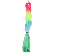 24 pollici sintetico intrecciare i capelli mix tinsel bling bling rosso colore sintetico estensioni dei capelli jumbo trecce(MT4 1)