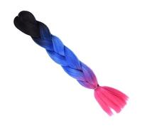 24 pollici sintetico Jumbo capelli Ombre Box trecce lunghe for le donne stile festa capelli blu alta temperatura(3 9)