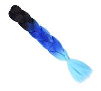 24 pollici sintetico Jumbo capelli Ombre Box trecce lunghe for le donne stile festa capelli blu alta temperatura(3 18)