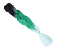 24 pollici sintetico Jumbo capelli Ombre Box trecce lunghe for le donne stile festa capelli blu alta temperatura(3 22)