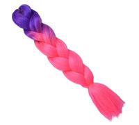 24 pollici sintetico Jumbo capelli Ombre Box trecce lunghe for le donne stile festa capelli blu alta temperatura(2 52)