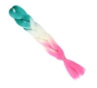 24 pollici sintetico Jumbo capelli Ombre Box trecce lunghe for le donne stile festa capelli blu alta temperatura(3 32)