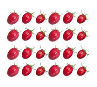24 pomodorini artificiali: pomodorini finti, decorazione di frutta finta per la