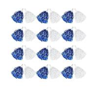 24 pompon da cheerleader brillanti per competizioni a squadre celebrazioni festive pompon colorati cheerleader danza set Cheer