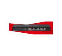 24-Port 10/100Mbps + 2-Port Gigabit Rackmount Switch with 24-Port PoE+