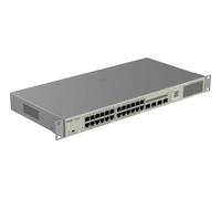 24-Port Gigabit L2 Managed POE Switch 24 Gigabit RJ45 POE/POE+ Ports 4 SFP Slots 370W PoE power budget 19-inch Rack-mountable Stell Case