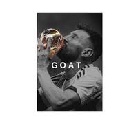 24 poster su tela con stella dello sport Lionel Messi, decorazione artistica da parete per soggiorno, camera da letto, senza cornice, 20 x 30 cm