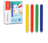 24 Punteruoli per Carta, attività per Bambini, Manico in plastica Colorata, 10 cm, per lavori didattici,Pregrafismo,Fai da Te, perforazioni Creative
