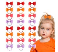 24 pz 2 pollici neonate capelli fiocchi cravatte per capelli piccole mollette per capelli nastro del grosgrain fascia per capelli supporto coda di cavallo per bambini neonati bambini