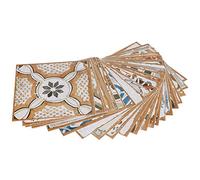 24 Pz Adesivi per Piastrelle Impermeabili, Adesivi Autoadesivi da Parete 15x15 cm in PVC Resistente all'Olio, Decalcomanie per e Bagno, Decorazione Fai da Te per Superfici P