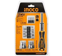 24 Pz Cacciavite a cricchetto Magnetico INGCO inserti taglio croce torx esagonal