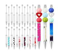 24 Pz Penne A Sfera con Perline A Sublimazione Penne A Inchiostro Nero Meta4846