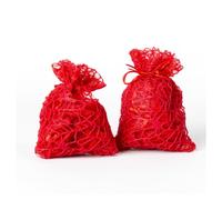 24 PZ. SACCHETTI RETE ORGANZA PORTA CONFETTI MATRIMONIO BATTESIMO BOMBONIERA